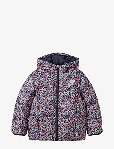 Tom Tailor All over printed puffer jacket - Boblejakker & Dunjakker - TONAL MULTICOLOR FLOWER PRINT / purple