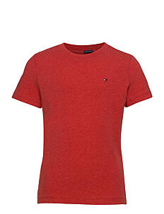 Tommy Hilfiger BOYS BASIC CN KNIT S/S - Klær - APPLE RED HEATHER / red