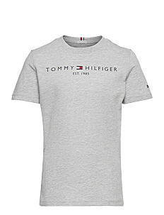 Tommy Hilfiger ESSENTIAL TEE S/S - Klær - LIGHT GREY HEATHER / grey