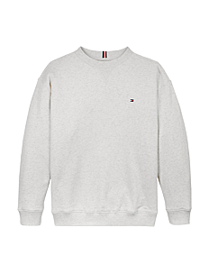 Tommy Hilfiger U TIMELESS SWEATSHIRT - Klær - SNOW WHITE HEATHER / grey