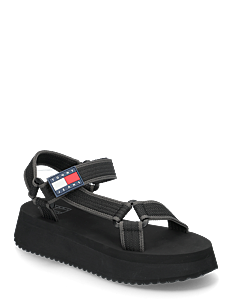 Tommy Hilfiger TJW EVA SANDAL - Flate sandaler - BLACK / black