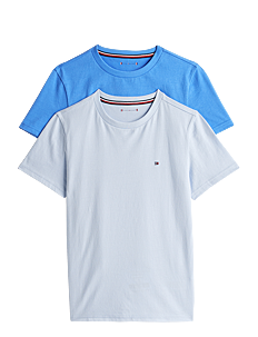 Tommy Hilfiger 2 PK SS TEE - Klær - BREEZY BLUE/BLUE SPELL / blue