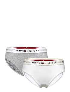 Tommy Hilfiger 2 PK BIKINI - Klær - LIGHT GRY HEATHER/WHITE / multi