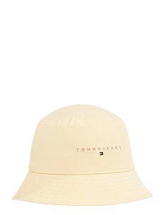 Tommy Hilfiger TJW LINEAR LOGO BUCKET HAT - Hatter & Luer - FROZEN CUSTARD / yellow