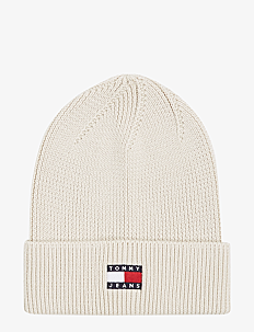 Tommy Hilfiger TJW HERITAGE CORE BEANIE - Hatter & Luer - NEWSPRINT / cream