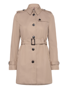 Tommy Hilfiger HERITAGE SINGLE BREASTED TRENCH - Kåper - NOS BEIGE / beige