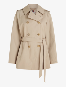 Tommy Hilfiger COTTON SHORT TRENCH - Kåper - BEIGE / beige