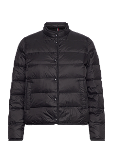 Tommy Hilfiger LW DOWN COLLARLESS JACKET - Vinterjakker - BLACK / black