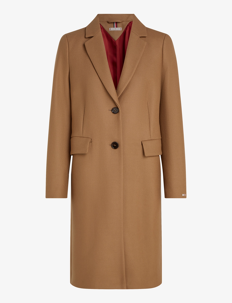 Tommy Hilfiger WOOL BLEND CLASSIC COAT - Kåper - LIGHT SEPIA BROWN / beige