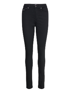 Tommy Jeans SYLVIA HGH SKN DH4288 - Slim jeans - DENIM BLACK / black