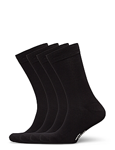 TOPECO SOCKS 4P, BAMBOO - Treningssokker - BLACK / black