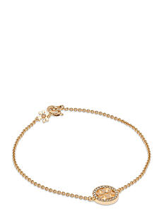 Tory Burch MILLER PAVE CHAIN BRACELET - Lenkearmbånd - TORY GOLD / CRYSTAL / gold