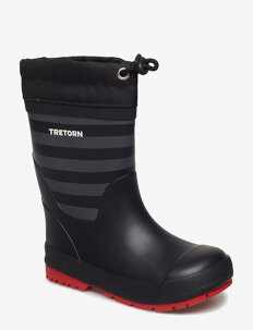 Tretorn GRÄNNA VINTER - Gummistøvler med linjer - 010/BLACK/GREY / black