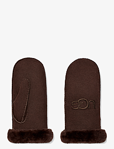 UGG W Shearling UGG Embroider Mitten - Julegaver til kvinner - BURNT CEDAR / brown