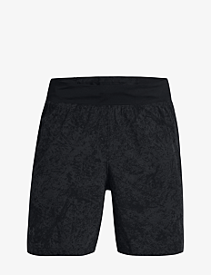 Under Armour UA LAUNCH PRO 7'' PRINTED SHORTS - Løpeshorts - BLACK / black