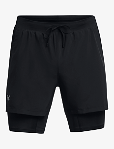 Under Armour UA LAUNCH 5'' 2-IN-1 SHORTS - Klær - BLACK / black