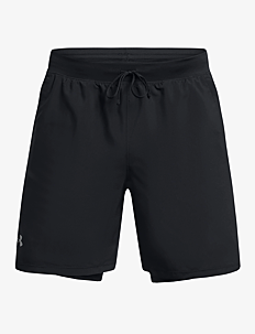 Under Armour UA LAUNCH 7'' 2-IN-1 SHORTS - Klær - BLACK / black