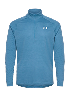 UA Tech Textured 1/2 Zip - ETHER BLUE