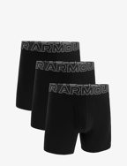 UA PERFORMANCE COTTON - SOLID 6 IN 3PK - BLACK