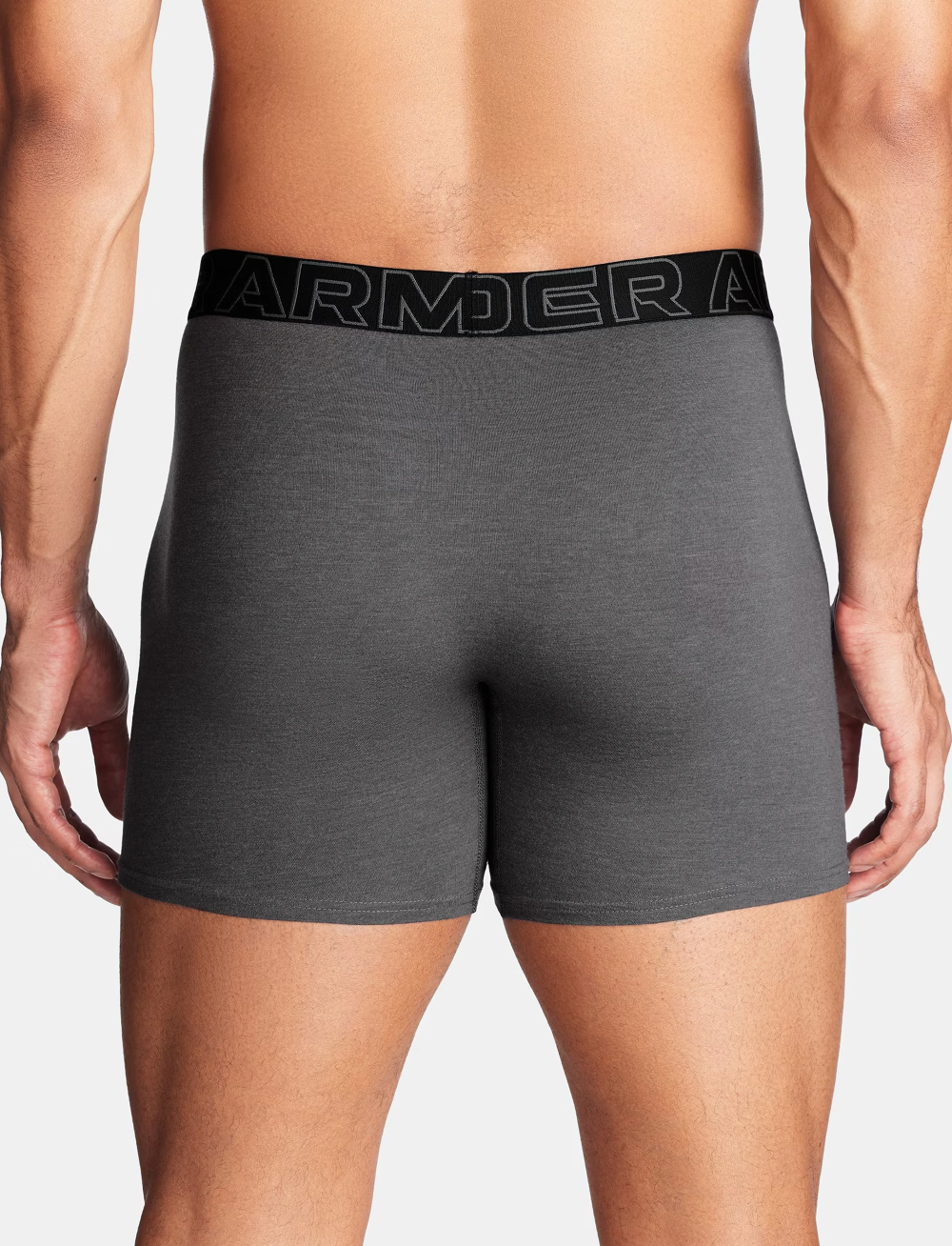 Under Armour - UA PERFORMANCE COTTON - SOLID 6 IN 3PK - boxer briefs - castlerock heather - 2