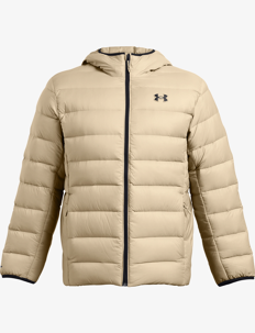 Under Armour LEGEND DOWN HOODED JACKET - Jakker - CITY KHAKI / beige