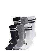 UA Essential 6pk Crew - WHITE