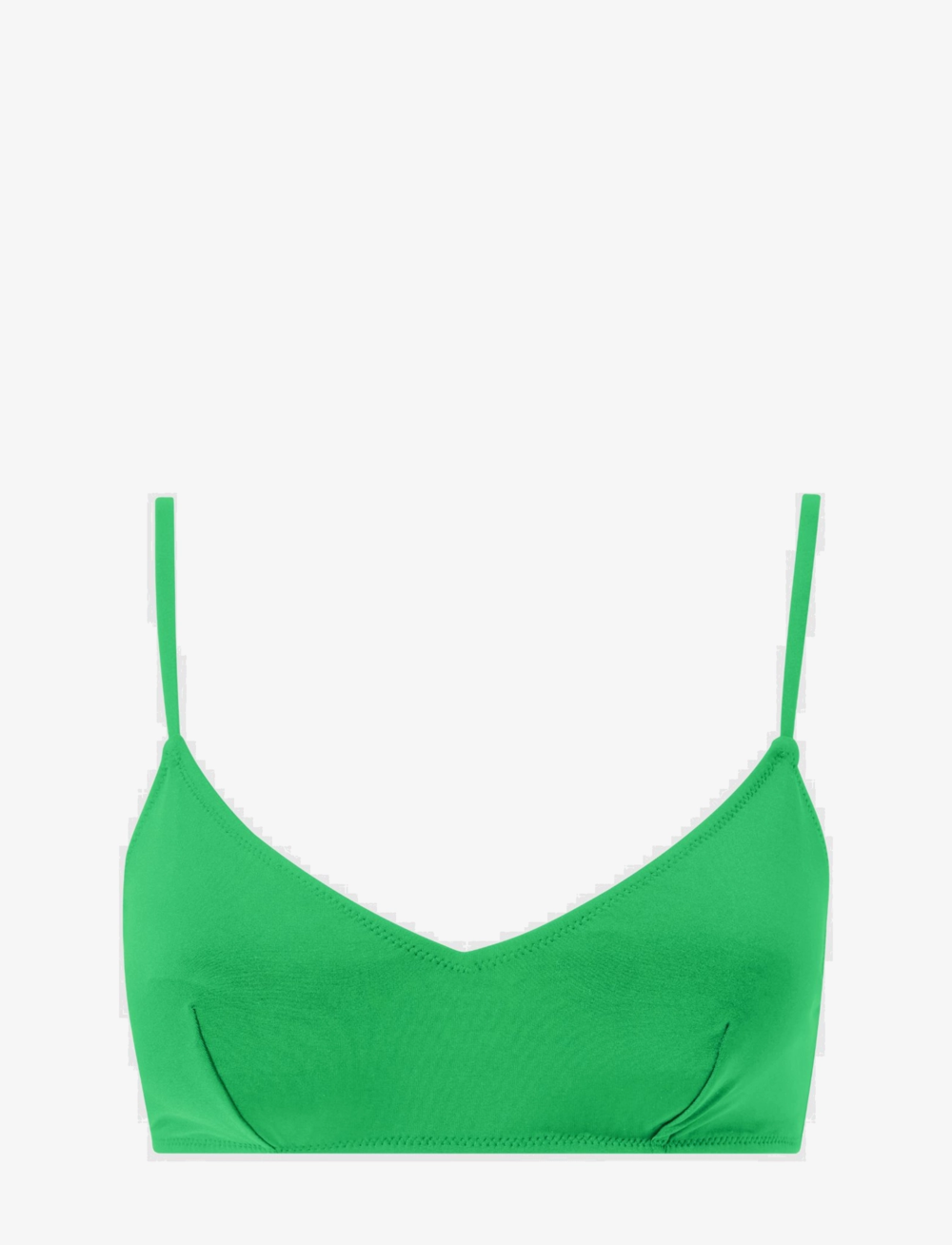 Understatement Underwear - Strappy Scoop Bikini Top - bikinis med trekantform - kelly green - 1