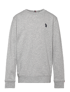 U.S. Polo Assn. DHM LB Crew - U.S. Polo Assn. - MID GREY MARL / grey