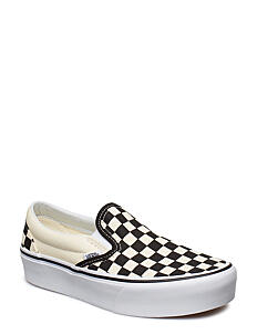 VANS UA Classic Slip-On Platform - Sneakers - CHECKERBOARD BLACK/WHITE / multi