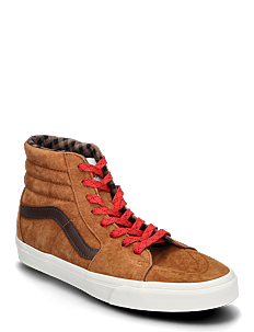 VANS SK8-Hi - Sneakers - PIG SUEDE PLAID GLAZED GINGER / brown