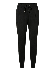 Vero Moda VMEVA MW LOOSE STRING PANT NOOS - Bukser - BLACK / black