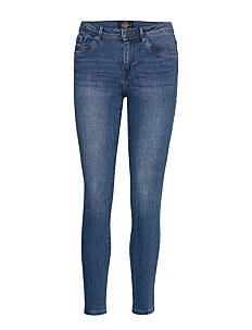 Vero Moda VMTANYA MR S PIPING JEANS VI349 GA NOOS - Skinny Jeans - MEDIUM BLUE DENIM / blue