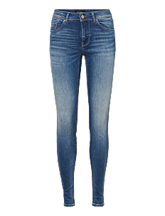 Vero Moda VMLUX MR SLIM JEANS RI310 NOOS - Slim jeans - MEDIUM BLUE DENIM / blue