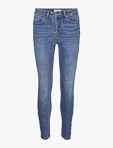 Vero Moda VMFLASH MR SKINNY JEANS LI347 GA NOOS - Skinny Jeans - MEDIUM BLUE DENIM / blue