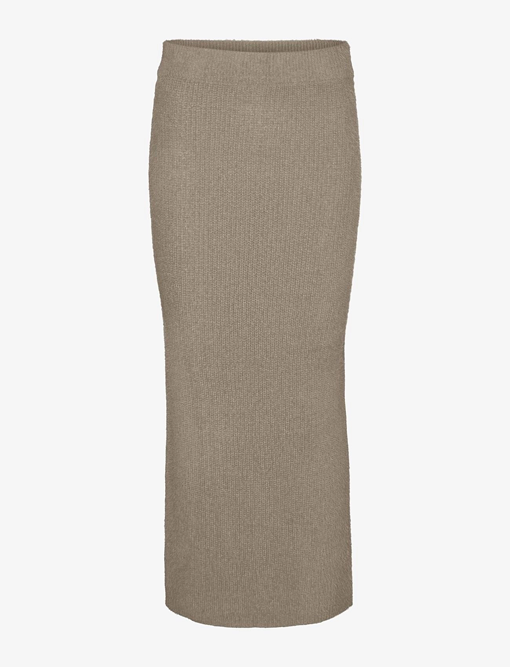 Vero Moda - VMPUFF NW CALF PENCIL SKIRT BOO - strikkede skjørt - silver mink - 0