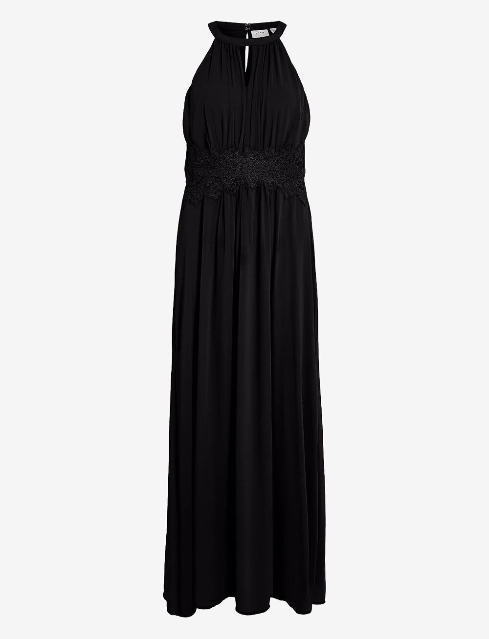 Vila - VIMILINA HALTERNECK MAXI DRESS - NOOS - selskapskjoler - black - 0