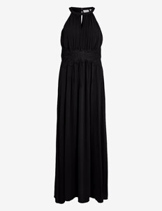 Vila VIMILINA HALTERNECK MAXI DRESS - NOOS - Selskapskjoler - BLACK / black