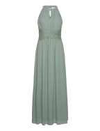 VIMILINA HALTERNECK MAXI DRESS - NOOS - GREEN MILIEU