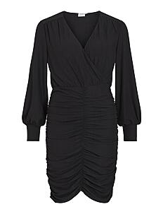 Vila VIPARTINA L/S DRESS - NOOS - Korte kjoler - BLACK / black