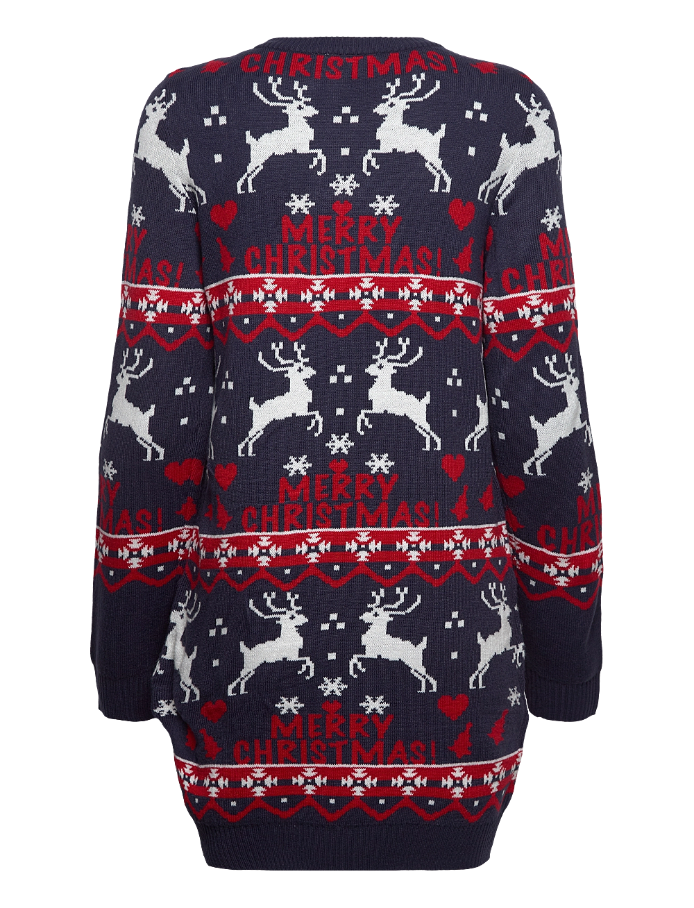 Vila - VIANNA REINDEER CHRISTMAS KNIT DRESS/KA - strikkede kjoler - navy blazer - 1