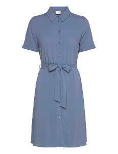 Vila VIPAYA S/S SHIRT DRESS/SU - NOOS - Korte kjoler - CORONET BLUE / blue