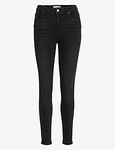 Vila VISARAH WU01 RW SKINNY JEANS - NOOS - Skinny Jeans - BLACK DENIM / black