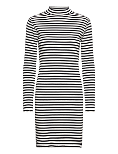 Vila VITHESSA HIGH NECK L/S DRESS - Korte kjoler - BLACK / black