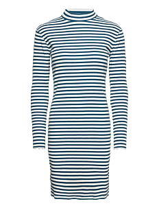 Vila VITHESSA HIGH NECK L/S DRESS - Korte kjoler - MOROCCAN BLUE / blue