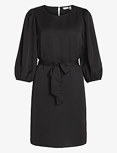 Vila VIELLETTE 3/4 DRESS - NOOS - Korte kjoler - BLACK / black