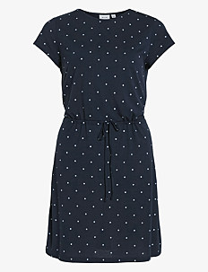 Vila VIMOONEY S/S STRING DRESS /1/KA - Korte kjoler - TOTAL ECLIPSE / navy