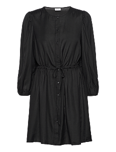 Vila VIPRICIL O-NECK 7/8 DRESS- NOOS - Korte kjoler - BLACK / black