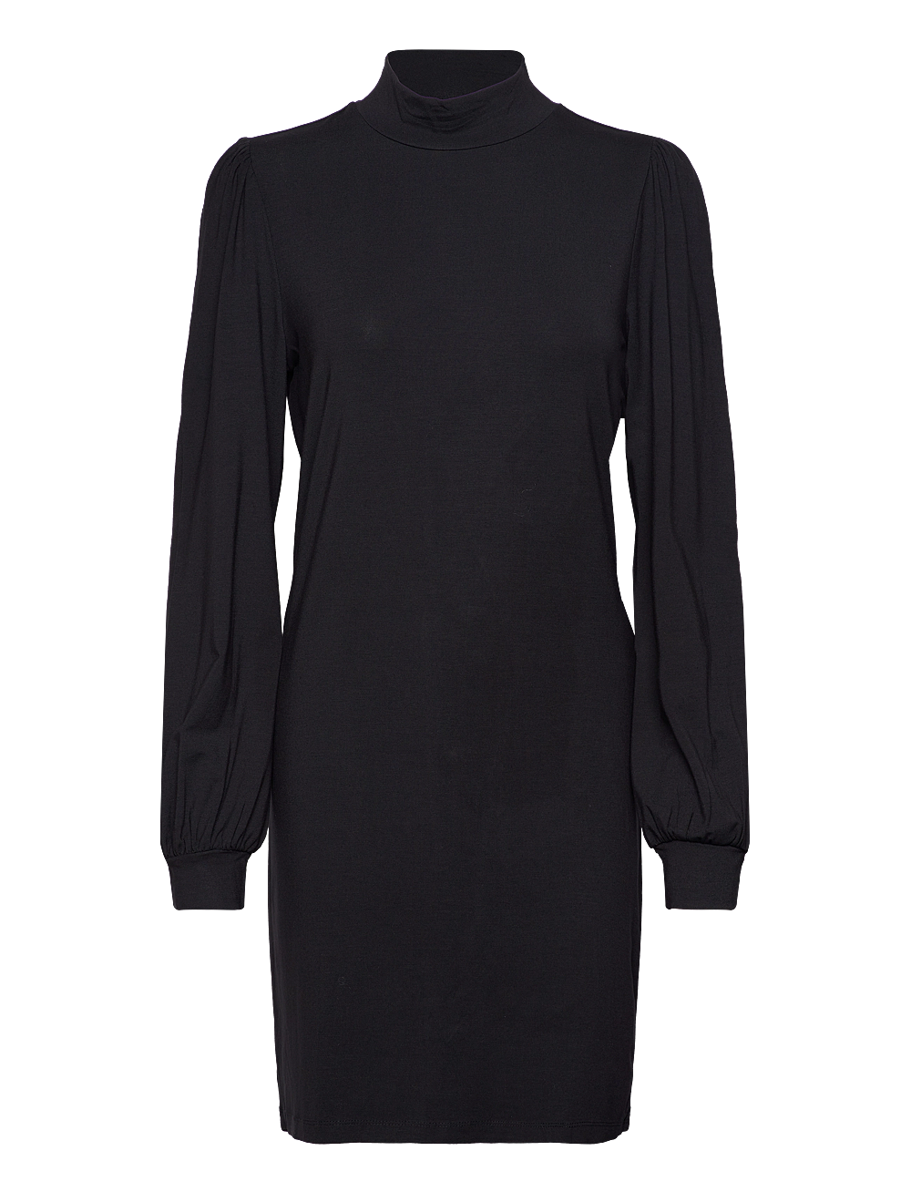 Vila - VIFELLY HIGH NECK L/S DRESS/SU - korte kjoler - black - 0