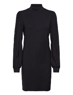 Vila VIFELLY HIGH NECK L/S DRESS/SU - Korte kjoler - BLACK / black