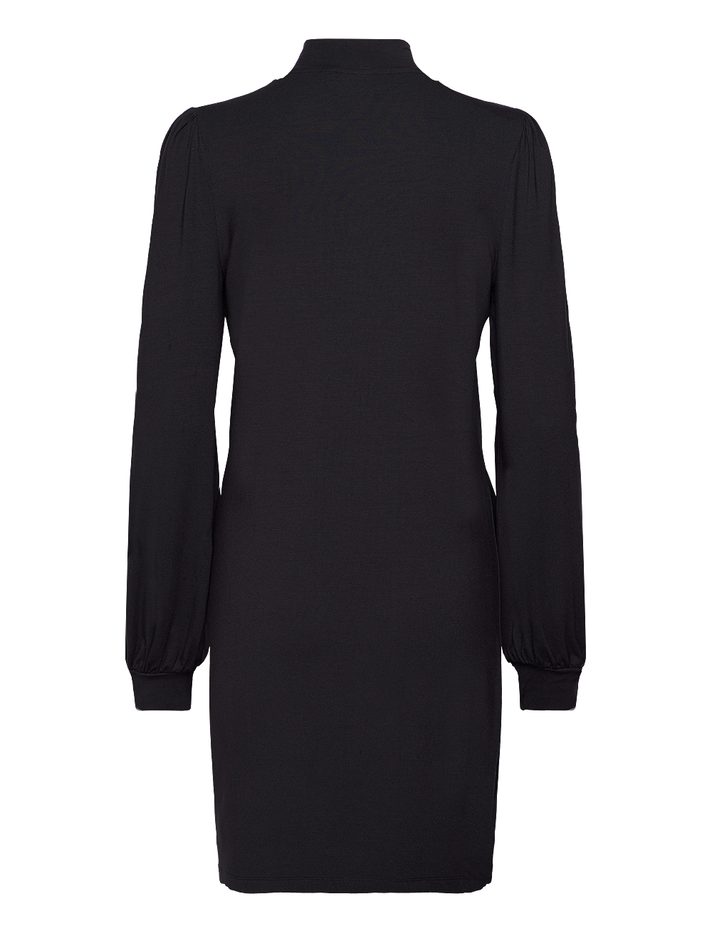 Vila - VIFELLY HIGH NECK L/S DRESS/SU - korte kjoler - black - 1